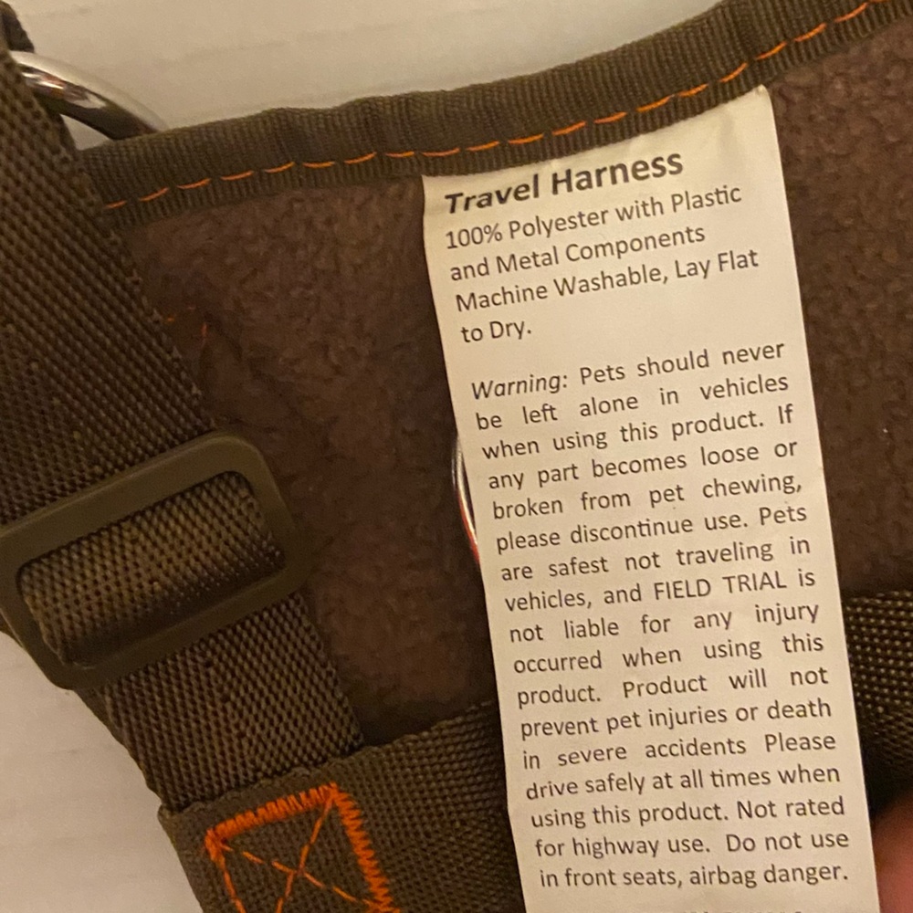 Field Trail Dog Outdoor Tactical Harness In Brown And Orange. - Picture 3 of 6
